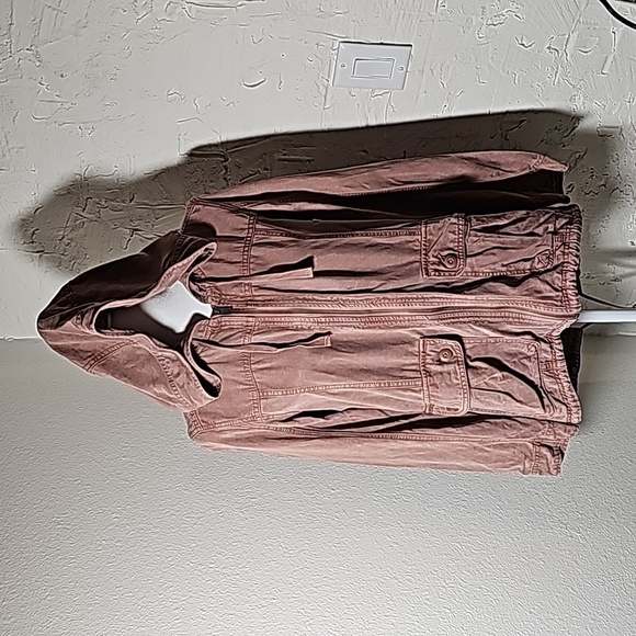 AE American Eagle Jacket Coat Anorak Utility Outerwear Hooded Hoodie Pockets S - Picture 1 of 14